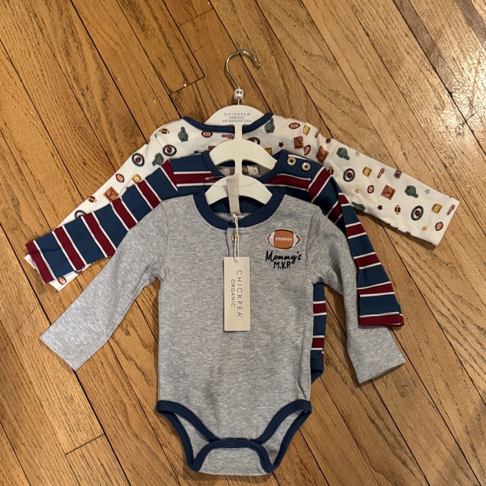 Chick Pea Organic Baby Bodysuit Trio